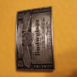 Budweiser belt buckle